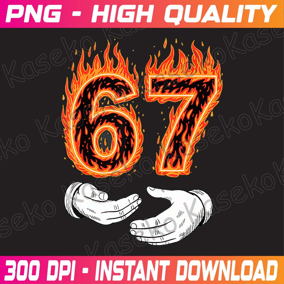 6 7 Meme Six Seven 67 Hands Png, Funny Viral Meme 67 Png, Gen Alpha ...