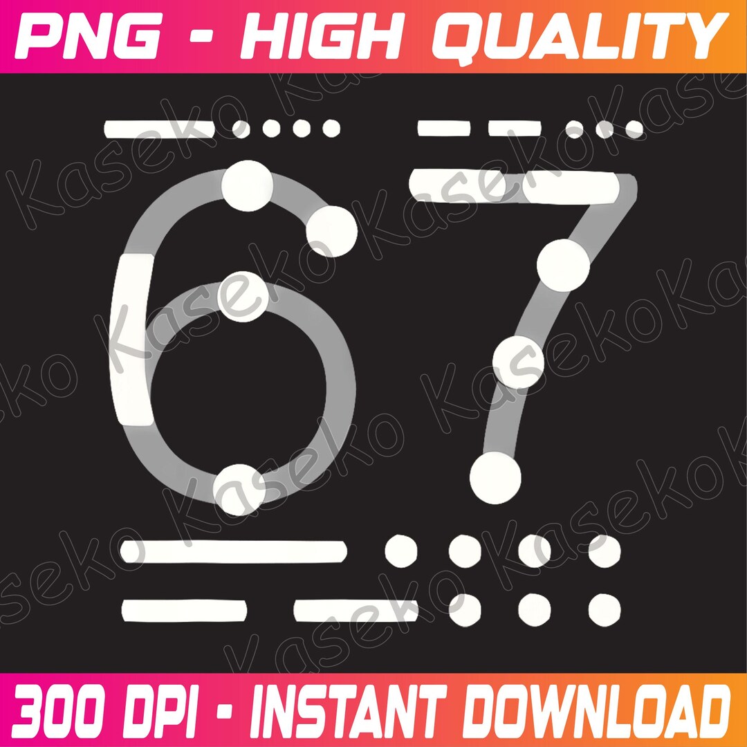 67 Code morse 67 Kid Meme Six Seven Png, 67 Code Morse Png, 67 Meme Six ...