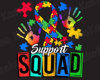 Autism Awareness Autism Support Squad Png, Autism Png, Autism Awareness Png, Autism Advocate Png, Neurodiversity Png, Instant Download