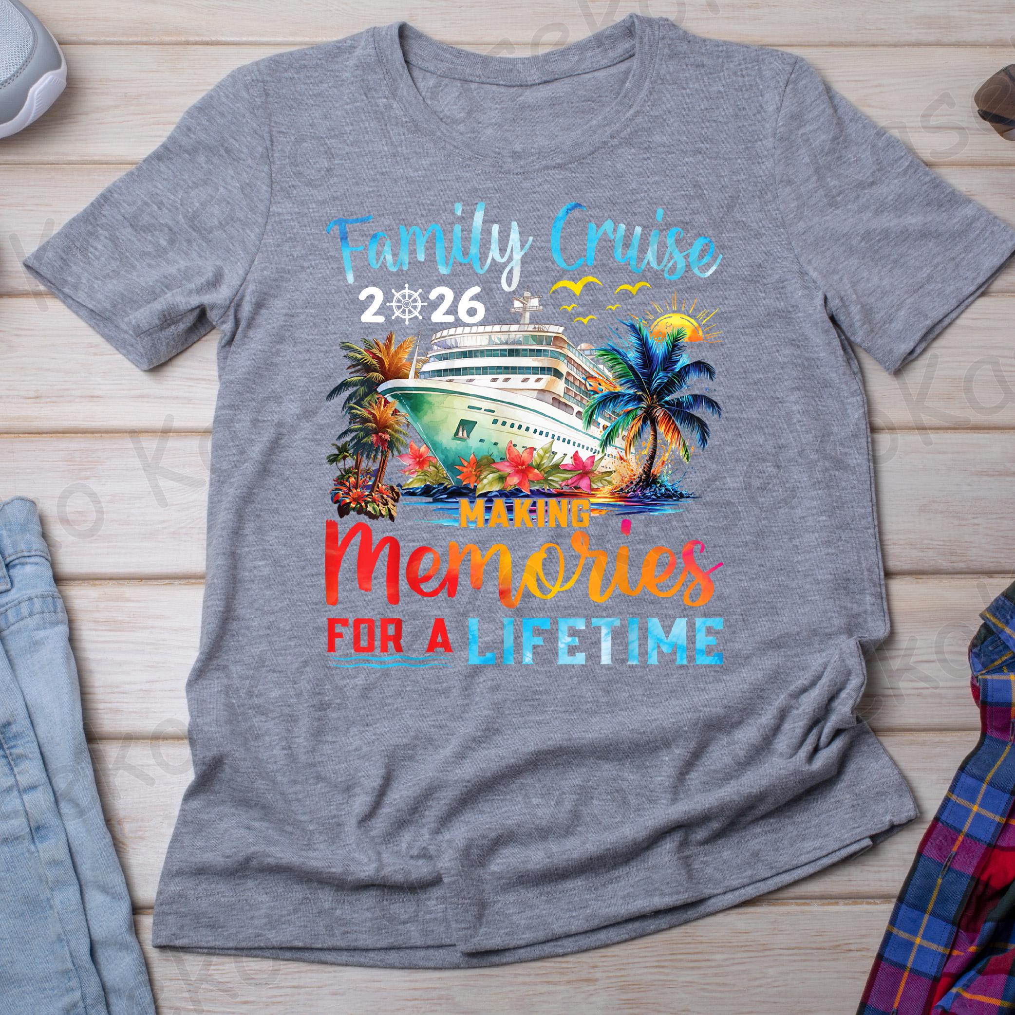 Family Cruise 2026 Making Memories for A Lifetime Png, Family Cruise ...