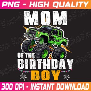 Moeder van de feestvarken Monster Truck verjaardag png, monstertruck verjaardag png, feestvarken png, jongen monstertruck png, Instant Download