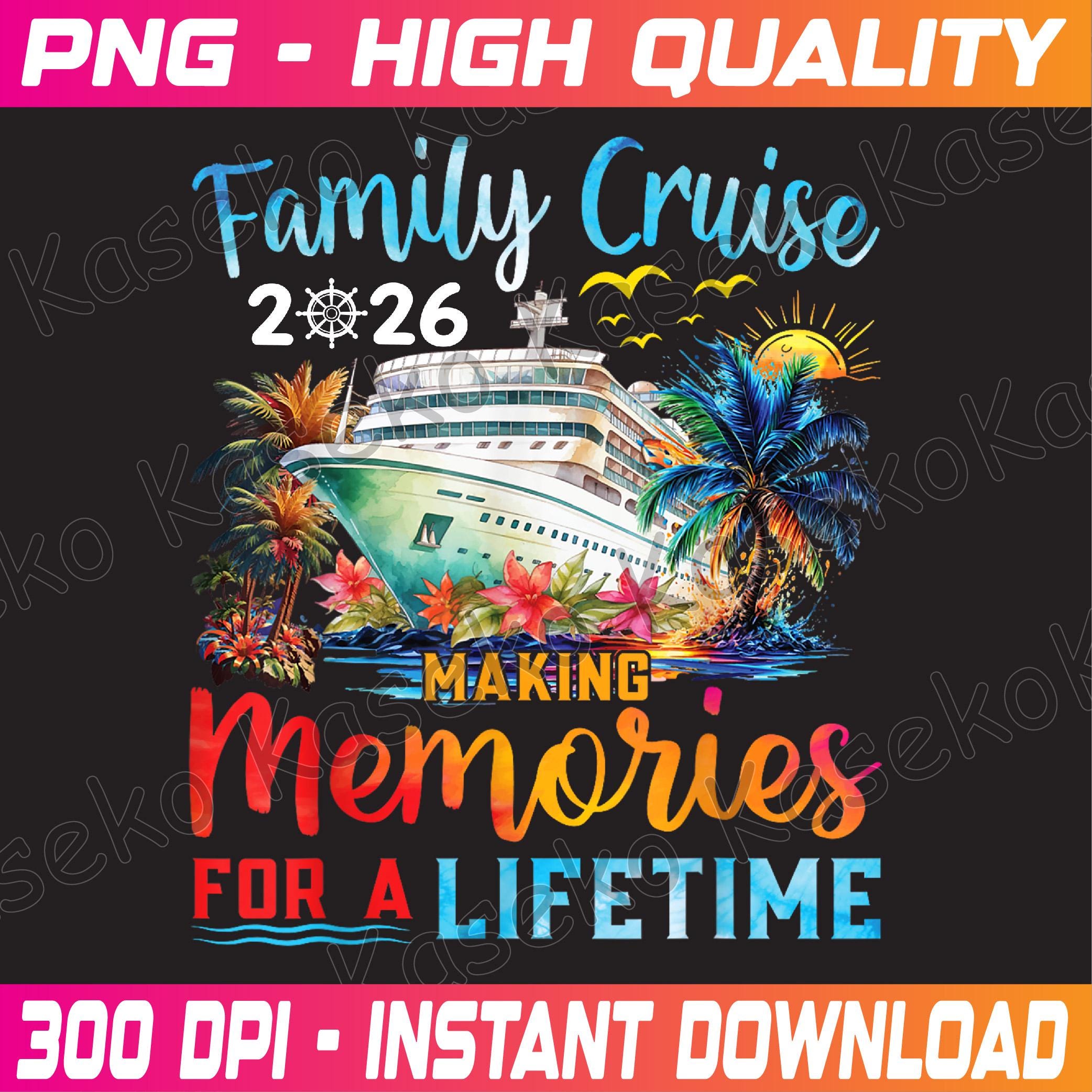 Family Cruise 2026 Making Memories for A Lifetime Png, Family Cruise ...