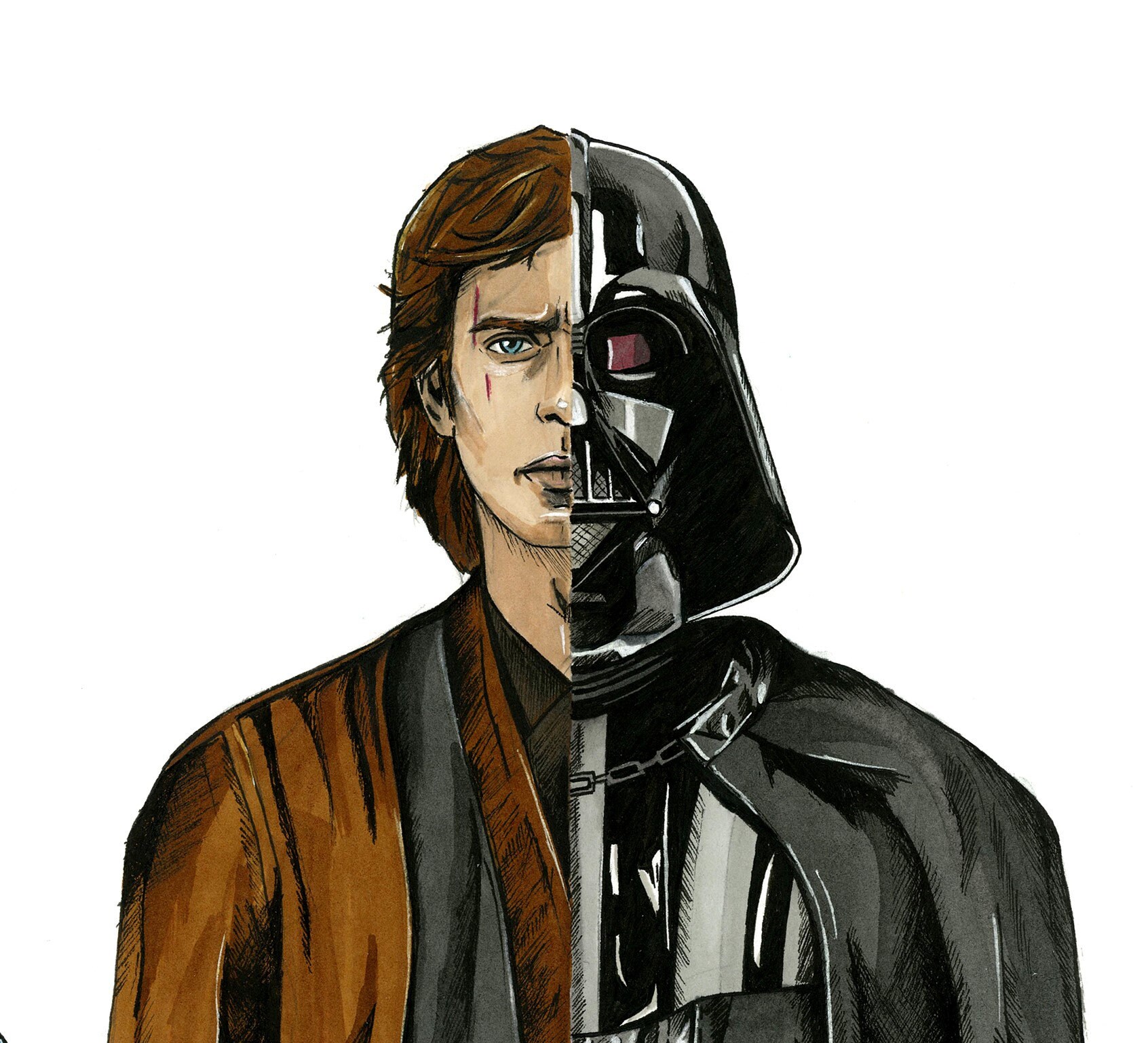 Darth Vader / Anakin Skywalker Art Print Star Wars Poster - Etsy Canada