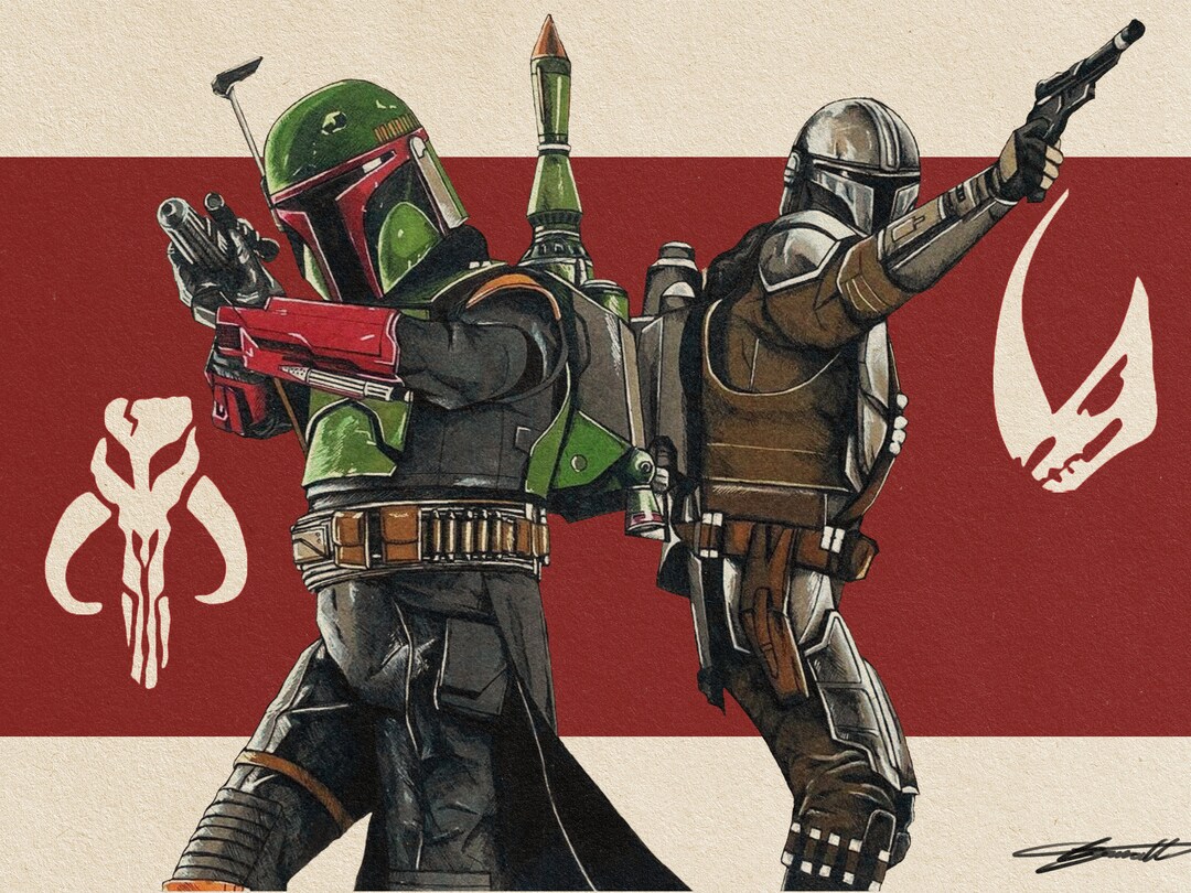 BOBA FETT The MANDALORIAN Star War Art Poster Print Etsy boba-fett-the-mandalorian-star-war-art-poster-print-etsy