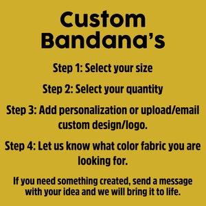 Custom Bandana | Your own design or logo