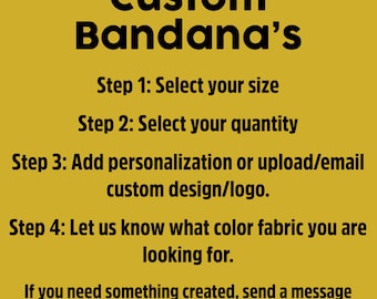Custom Bandana | Your own design or logo