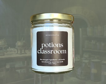 Smells Like a Potions Classroom Candle - Soy Wax Candle - Scented Candle - Pop Culture Candle - Candle Gift