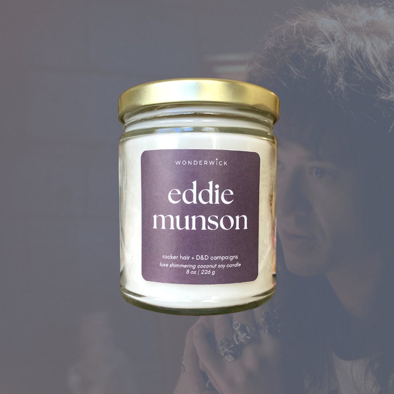 Smells Like Eddie Munson Candle Soy Wax Candle Scented Etsy