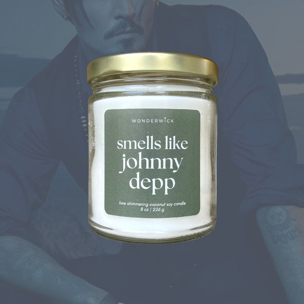 Johnny Depp Candle Etsy