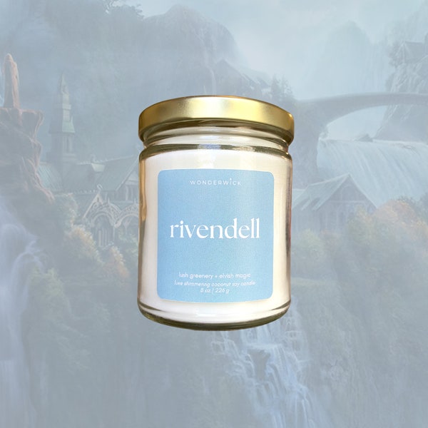 Smells Like Rivendell Candle - Soy Wax Candle - Scented Candle - Pop Culture Candle - Candle Gift