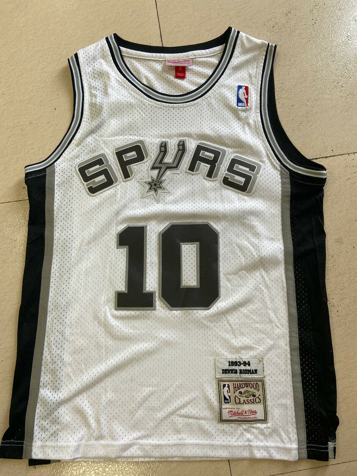 Vintage Men's San Antonio Spurs 10 Dennis Rodman Jersey Etsy