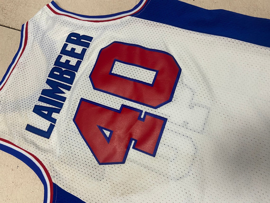 Vintage Men's Detroit Pistons 40 Bill Laimbeer Jersey Etsy