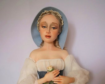 Custom made order doll OOAK Flower girl. The doll is sold. Presented as a sample. Production time is about 1.5 - 2 months