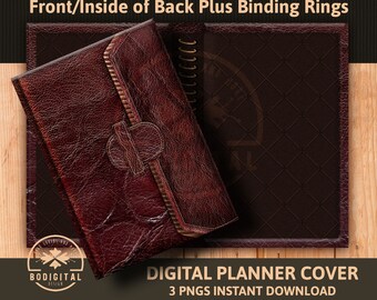 Digital Planner Cover, Goodnotes, Notebook, Goodnotes Cover, iPad app, Faux, Leather, Closure, Digital Book, Cover Download, iPad Planner