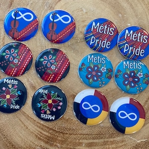 Riel Cool Metis Cabochon Epoxy Flat Back Cabs 1”