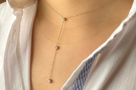 Diamond lariat necklace petite deals