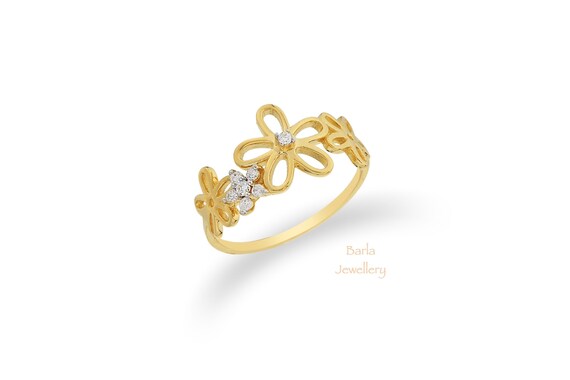 14k gold flower on sale ring for sale