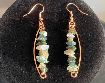 Green Jasper Earrings