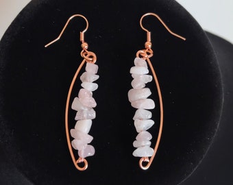 Rose Quartz Earrings