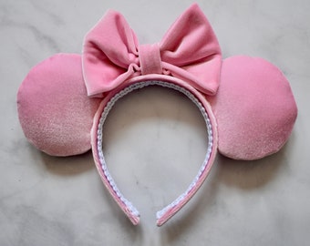 Pretty in Pink Velvet Mouse Ears