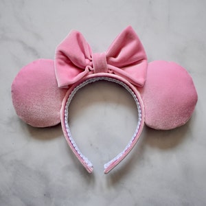 Pretty in Pink Velvet Mouse Ears
