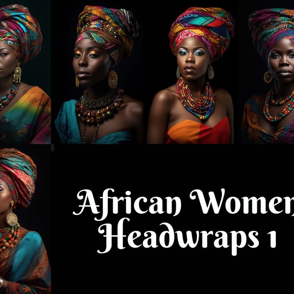 Black Women Headwrap PNGs Turban Clip Art Headscarves Head Scarves African American Head Wrap Images Headbands Black Woman Bonnet Images PNG