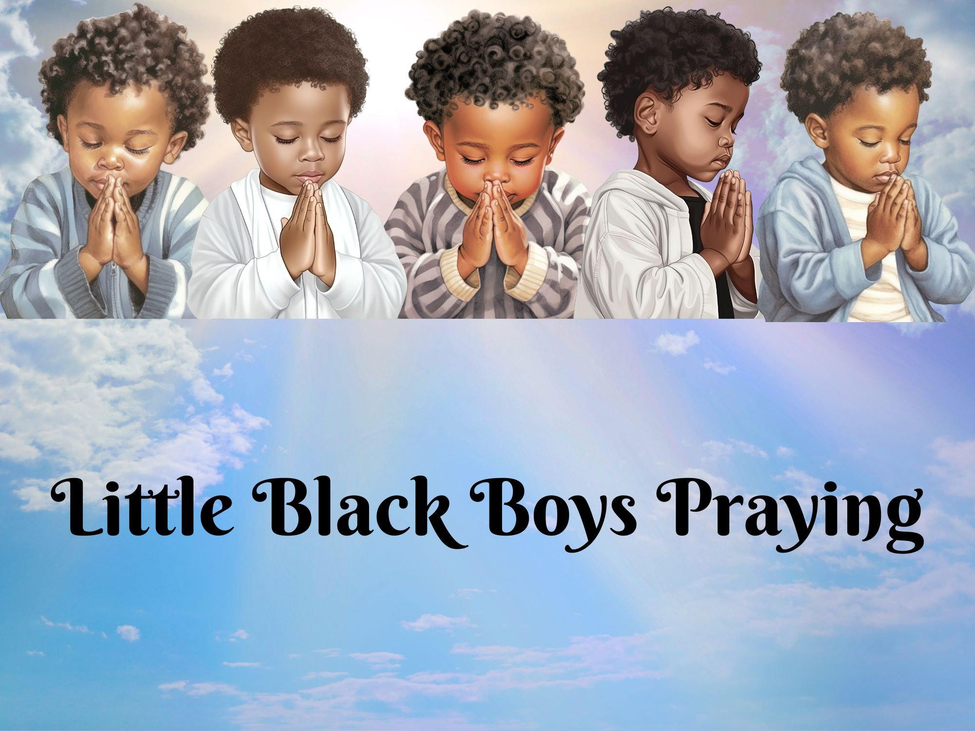 Little Black Boy Praying Clip Art Black Toddler Prayer Religious Pngs