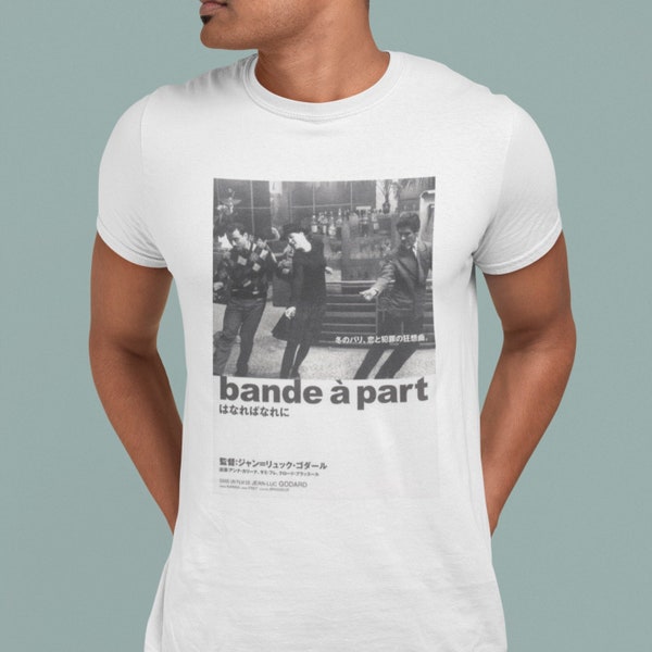 Bande A' Part Shirt - Unisex T-shirt met korte mouw, Jean Luc Godard, Cult Franse Cinema