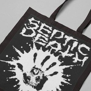 Septic Death - AOP Tote Bag, Grocery Bag, Travel Tote