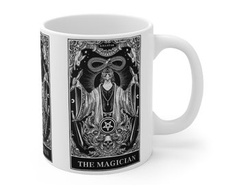 The Magician Coffee Mug 11oz- Tarot Card, The Magus, Air, Mercury, Divination