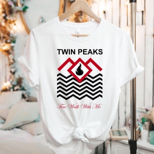 TWIN PEAKS - Unisex Short Sleeve Tee, Graphic Tshirt, Fire Walk With Me, 1992 Film, David Lynch, Dale Cooper, Laura Palmer