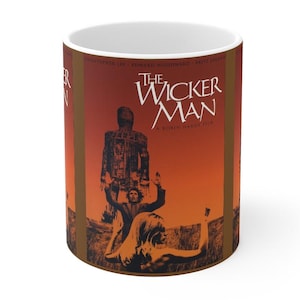 The Wicker Man- Coffee Mug 11oz, Horror Film, Christopher Lee, 1973 Classic Thriller
