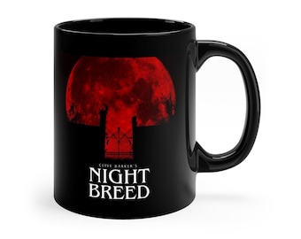 NIGHTBREED - 11oz Black Ceramic Coffee Mug, Clive Barker, Midian, Horror Film 1990