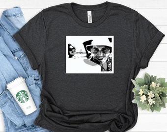 Fear & Loathing in Las Vegas - Unisex Short Sleeve Tee, Graphic Tshirt, Hunter Thompson, Raoul Duke, 1998 Film