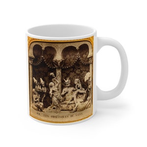 Les Diableries - Coffee Mug 11oz, Les Odalisques de Satan , El Diablo, Devil & Skeletons