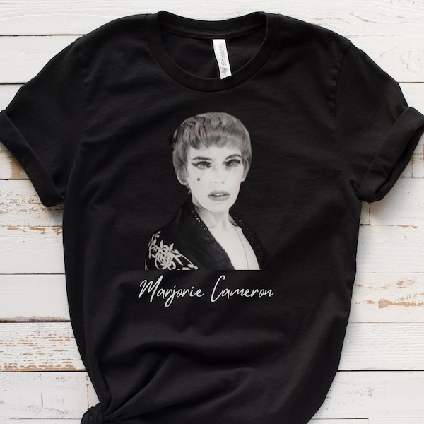 Marjorie Cameron Shirt - Unisex Short Sleeve Tee, Graphic Tshirt, Invocation of my Demon Brother, Jack Parsons, Scarlet Woman