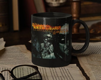 ARCTURUS - Taza de café de cerámica negra 11oz, Metal noruego, ULVER, La Masquerade Infernale