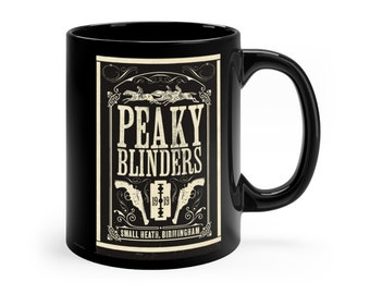 Coffee Mug Coaster Gift Set Peaky Blinders Arthur Shelby Scene 11oz Tea 