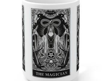 The Magician Coffee Mug 15oz - Tarot Card, The Magus, Air, Mercury, Divination