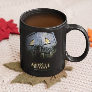 The Amityville Horror - Ceramic Black Mug 11oz, 1980&#39;s Horror Film, True Story