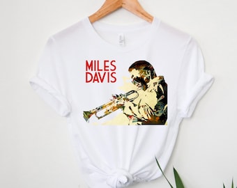 Camiseta MILES DAVIS - Camiseta unisex de manga corta, camiseta gráfica, ícono del jazz, trompetista, Coltrane