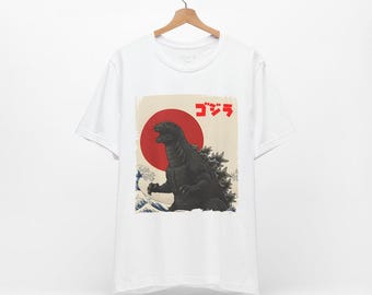 Vintage Godzilla Graphic Tee - Unisex Short Sleeve T-Shirt, Kaiju Fan Gift, Retro Anime Style, Cool Casual Wear
