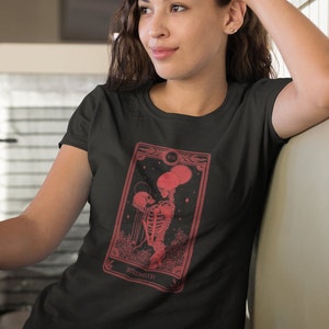 STRENGTH Tarot Card Shirt - Major Arcana, Divination, Determination, Skeleton, Tarot Deck