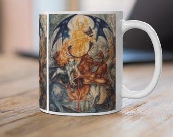 ROSALEEN NORTON Coffee Mug 11oz - Bohemian Artist, Australian Occultist, Surrealist, Witch of King's Cross