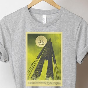 THE WICKER MAN Shirt - Unisex Short Sleeve Tee, Horror Film, Christopher Lee, 1973 Classic Thriller