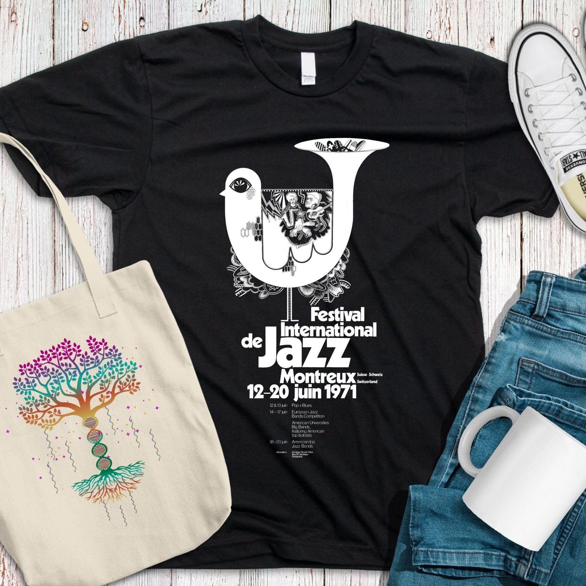 Montreux Jazz Festival Shirt - Etsy Montreux Jazz Festival Shirt - Etsy