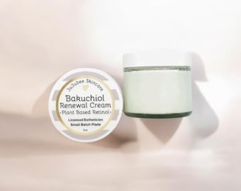 Bakuchiol Hydrating Cream | Plant-Based Retinol Alternative Moisturizer | Smoothing, Firming, Glow Skin Care | Cell Turnover