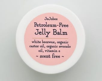 Petroleum/Mineral Oil Free Jelly Balm | Clean Multi-Use Skin Balm | Moisture Balm for Lips, Hands & Dry Skin | Natural Hydrating Balm Gift
