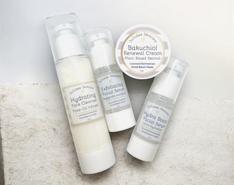 4-Step Anti-Aging Skincare Set for Dry Skin | Hydrating, Firming Routine (Small Batch Made)