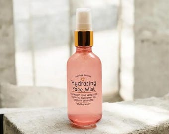 Rosewater Glycerin Hydrating Face Mist | Dewy Glow Skin Toner Spray
